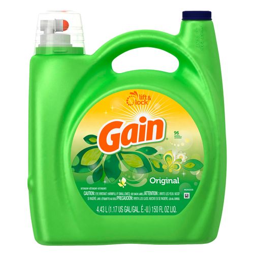 Gain Original detergente líquido para lavar ropa 96 Lavadas 4Lt