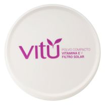 Polvo Vitú Compacto Vitamina E Y Filtro Solar