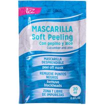 Mascarilla Soft Peeling Mujer Pepino Y Aloe X 20 Ml