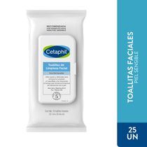 Cetaphil Toallitas De Limpieza Facial Piel Sensible X 25 Unidades