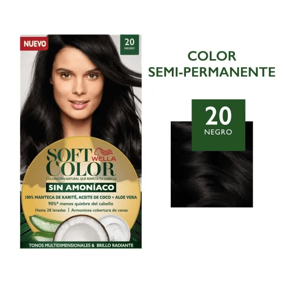 Tintura Soft Color Semi-Permanente Negro 20