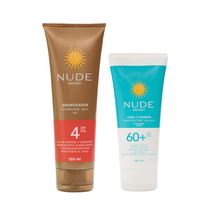 Oferta Protector Solar Nude Spf 60+ 90 Ml + Bronceador En Gel 120Ml