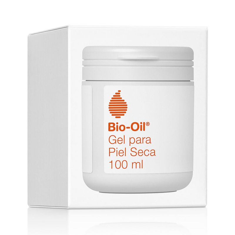 Bio-Oil-Gel-para-Piel-Seca-100ml-en-su-caja.-Producto-de-cuidado-de-la-piel