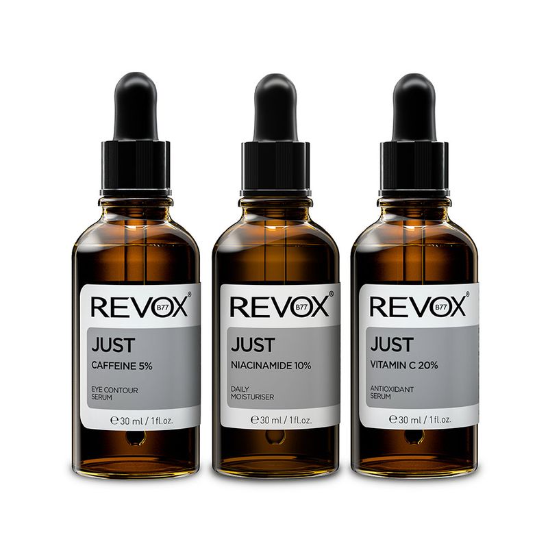 estuche-serum-revox-con-cafeina-niacinamida-y-vitamina-c-para-cuidado-facial-producto-abierto