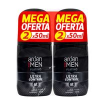 Promoción Desodorante Arden For Men Platino Roll On 50 Ml X2