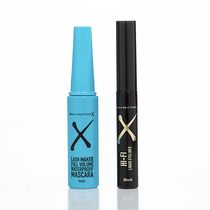 Promoción Max Factor Pestañina Full Volume Negra A Prueba De Agua + Delineador Negro