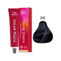 Tintura Wella Professionals Color Touch Tono 2/0 Negro 60 Ml
