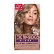 Kit Tinte Koleston Deluxe 71 Rubio Cenizo Medio Permanente Sin Amoníaco