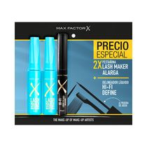 Promoción Max Factor 2 Pestañinas Lash Maker Negra + 1 Delineador X 3 Und